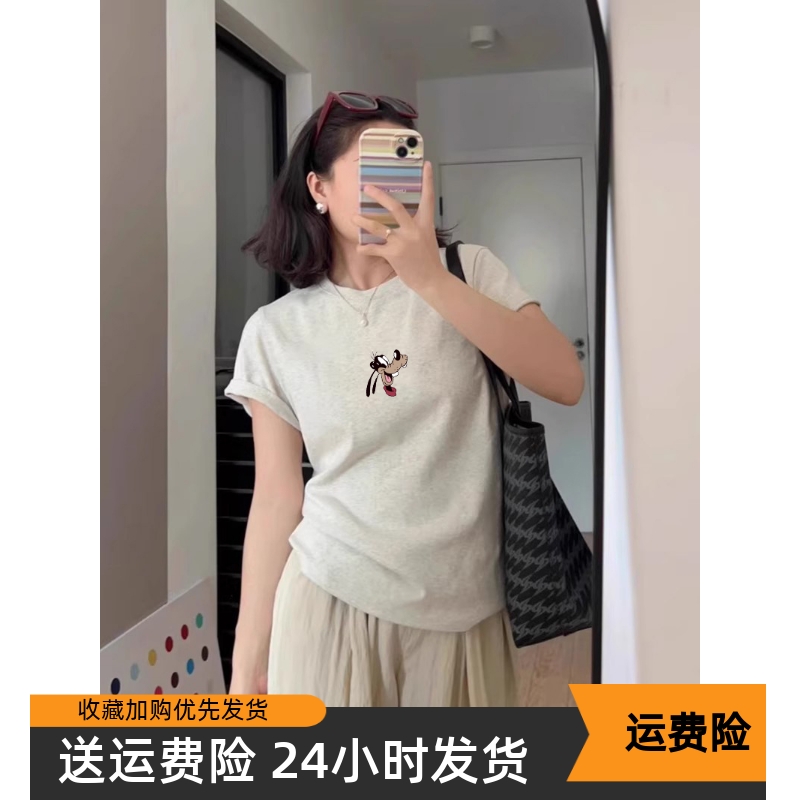 大码女装240斤美拉德穿搭复古纯棉t恤设计感小飞短袖胖mm独特上衣 女装/女士精品 大码内搭 原图主图