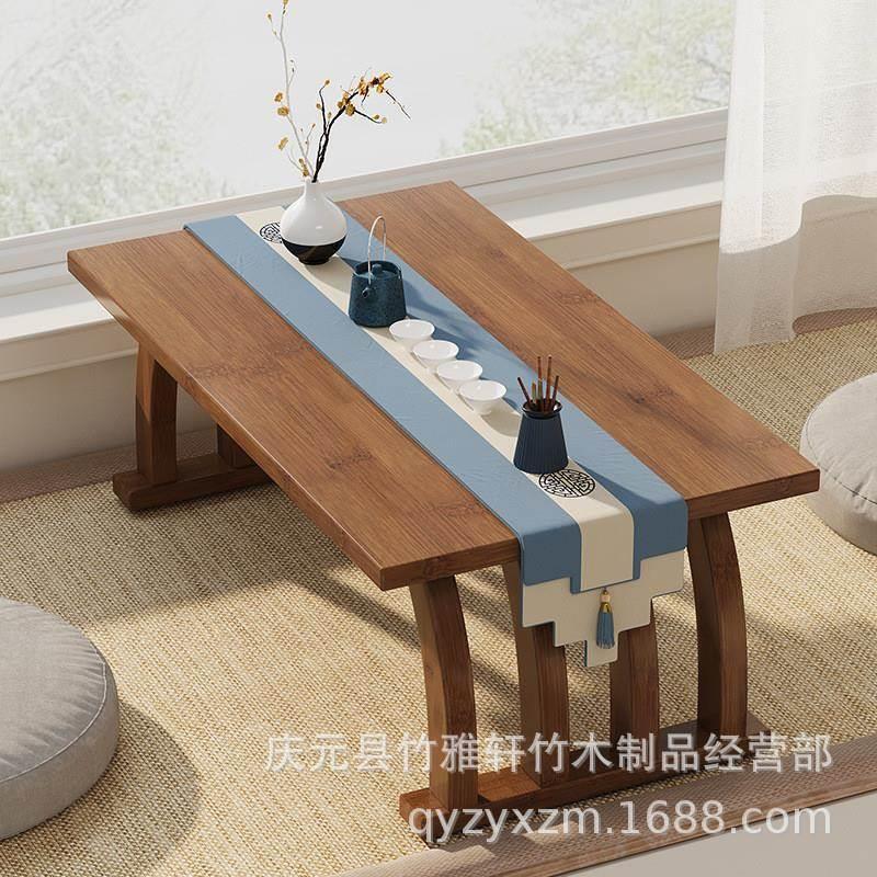 飘窗桌家用卧室炕几茶台实木小茶几阳台榻榻米小桌子坐地矮桌炕桌
