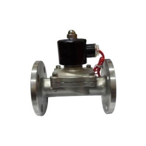 2W-25BF 不锈钢电磁阀 水阀 气阀DN25 1寸 法兰连接AC220V DC24V