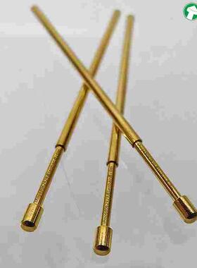 75MIL圆头探针 PAL75-D2华荣测试针 1.3球头弹簧针 33.35长镀金针