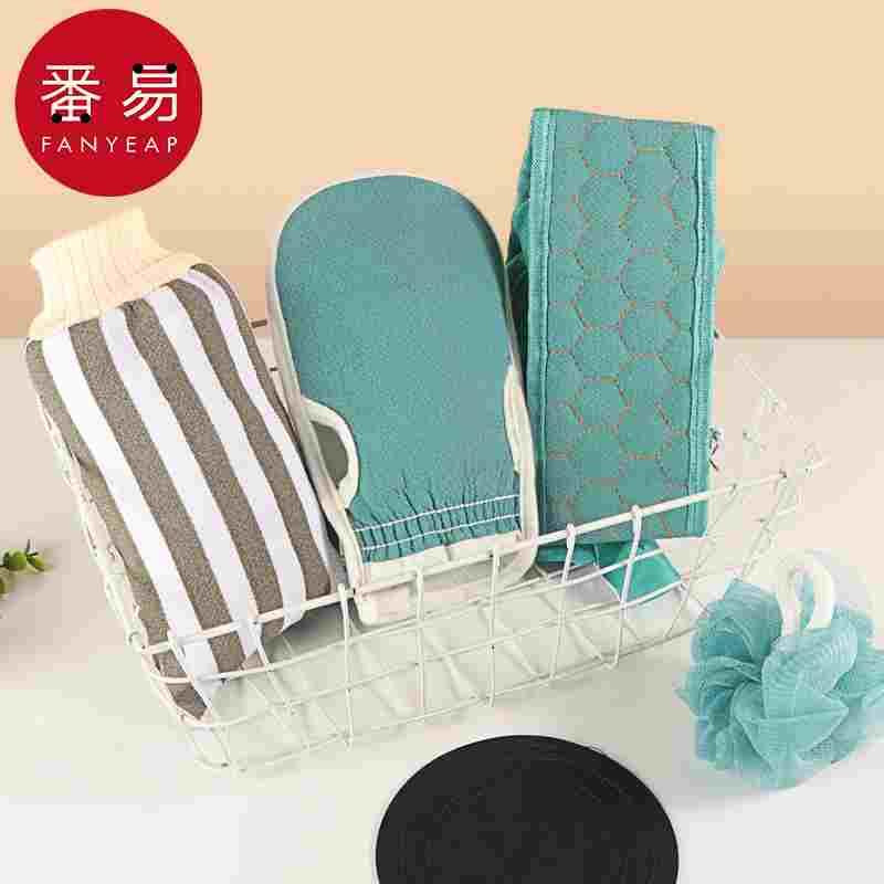 搓澡巾A1P40-洗澡巾便携搓澡圆饼皮子搓澡毛巾无痛搓背搓泥家