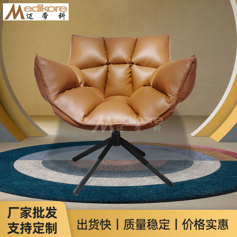 美式皮革老虎造型单人沙发椅