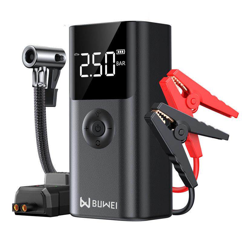 埠威BUWEI汽车应急启动电源车载充气泵多功能一体机12V搭电宝