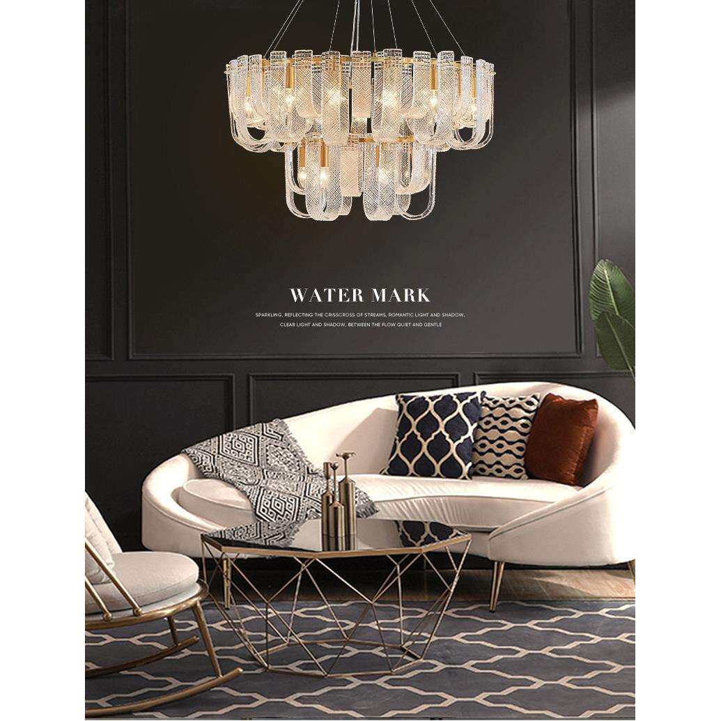 欧式大气网红创意客厅灯卧室灯具后现代简约设计新款轻奢全铜吊灯