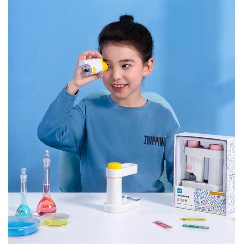 TENWIN光学生物显微镜初中生科学实验套装器材益智二合一可拆卸