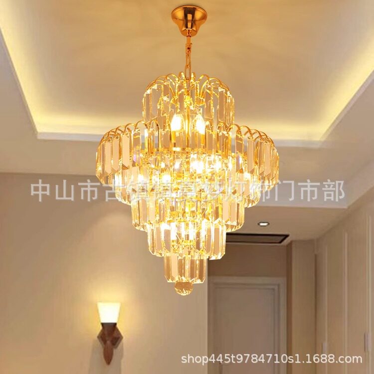 现代简约水晶灯餐厅灯吊灯LE