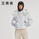 羽绒服女新款 艾莱依冬季 气质短款 狐狸毛领加厚外套超好看面包服
