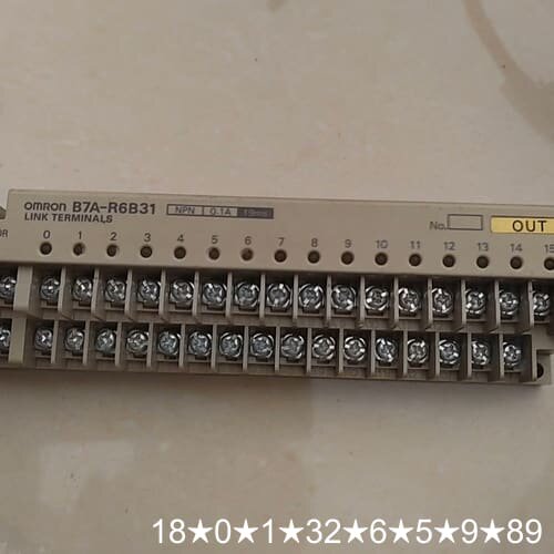 B7A-R6B31接线端子，，成色如图，背后无