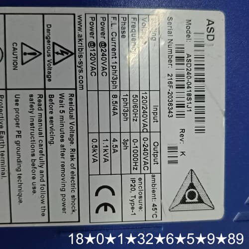 Akribis ASD240-0418S1J1 驱动器 原