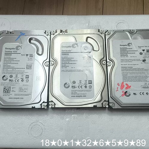 希捷2TB台式机，型号ST2000DM001，7200转