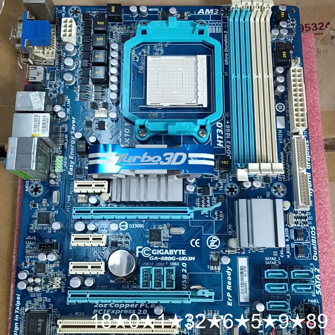 主板GA－880G－UD3H集显大板AM3接口DDR3全