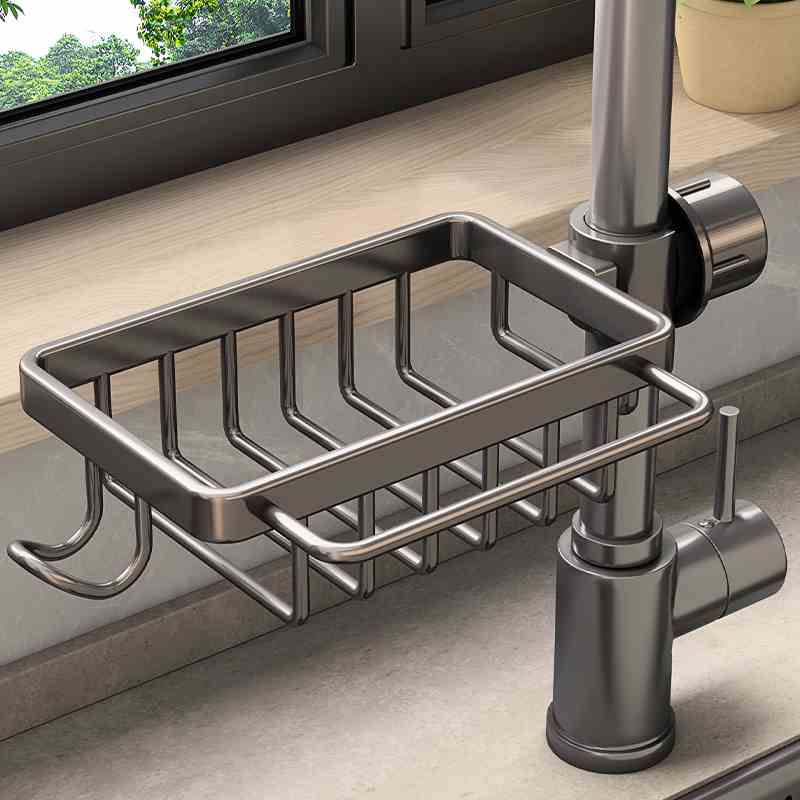 德国品质厨房水龙头置物架水槽洗碗洗菜池抹布钢丝球海绵收纳沥水
