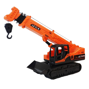 工程车玩具儿童挖掘机惯性推土机大号铲车起吊车二合一铲挖车男孩