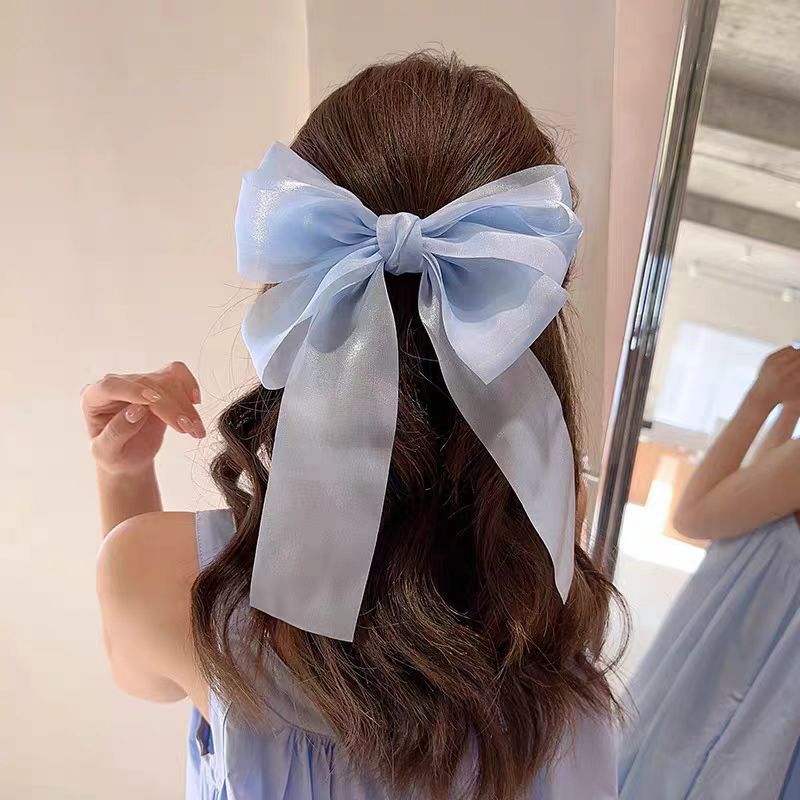糖果色甜美发夹蝴蝶结公主夹