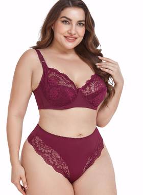 lady bra set Plus Size Underwear Bras Panty 110D大码文胸套装