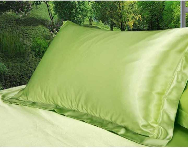 2PC Pure Silk satin Pillowcase Silky Soft Pillow Case