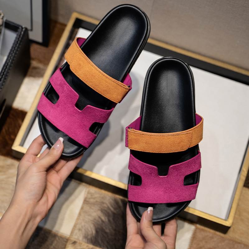 跨境网红复古拖鞋女夏外穿沙滩鞋Summer Sandals Slippers Women