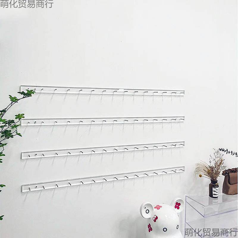 网红穿戴甲陈列架亚克力挂墙透明展示板美甲上墙展示架壁挂置物架
