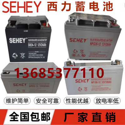 SEHEY蓄电池12V100AH65AH55AH38AH24AH20AH17AH直流屏UPS电源