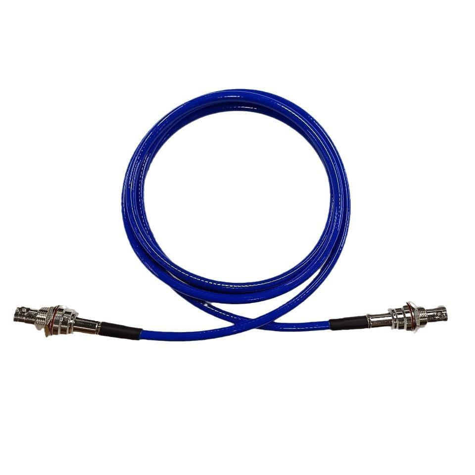 耐高压接头BNC母SHV母转SHV母同轴射频测试线5000V RG142镀银软线