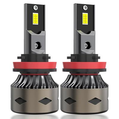 2pcs汽车LED前大灯H1超亮H4远近光一体6500K白光h7前照灯灯泡h11