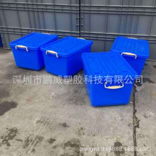 深圳科技园通用餐具消毒箱 成型周转带盖箱 安全安检箱 提手胶箱