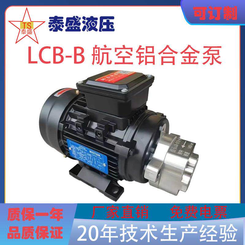 铝合金LCB-B6/B4/B10齿轮油泵电机组CB-B2.5JZ 0.37/0.55KW循环泵