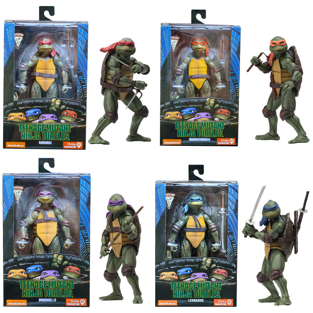 NECA 忍者神龟 1990电影版 TMNT 限定版 7寸可动手公仔模型摆件图片