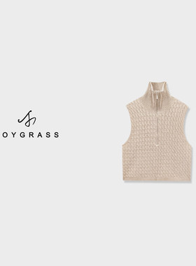 JOYGRASS【松烟故纸·暖绒】时尚款针织衫Z-06931