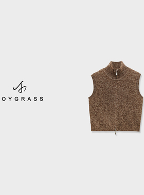 【暮灰谧语暖绒】简约休闲针织马甲Z-08067