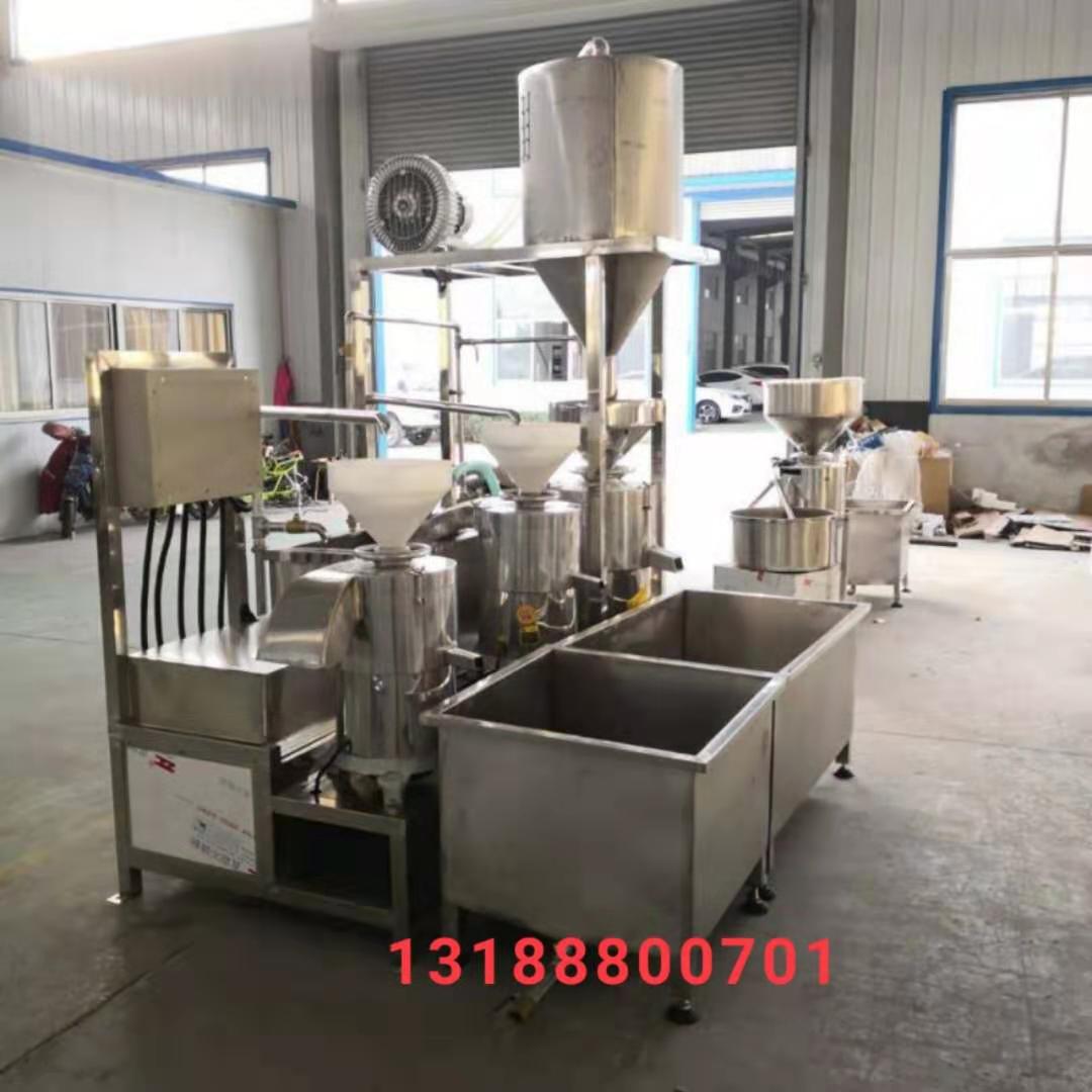 商用三联磨浆机组 全自动大型黄豆磨浆机 豆制品设备黄豆提升机器