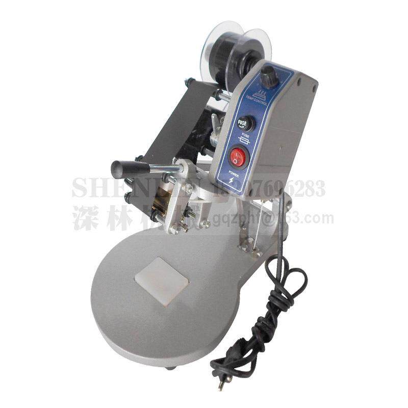 多奇色带打码机DY8三排色带热打码机110V/220V手动打码机深圳