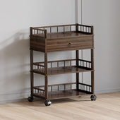 茶架子置物架实木茶叶收纳柜客厅小型博古架茶室茶具架茶叶展示柜