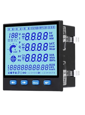 380220V三相电流电压功率计量多功能表液晶数码RS485通讯电力仪表