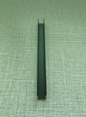 8*8*1mmg哑光黑色U型槽包边条卡槽填缝美缝收口条U型装饰铝扣条