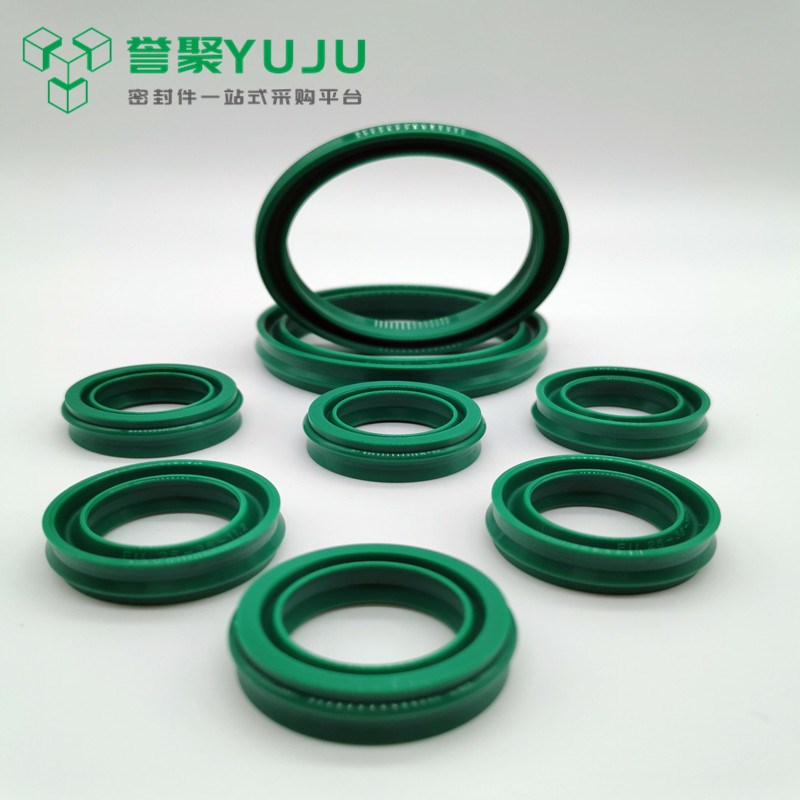 FESTO亚德客DNC气缸SC气缸用进口聚氨酯EU型活塞杆防尘组合密封圈