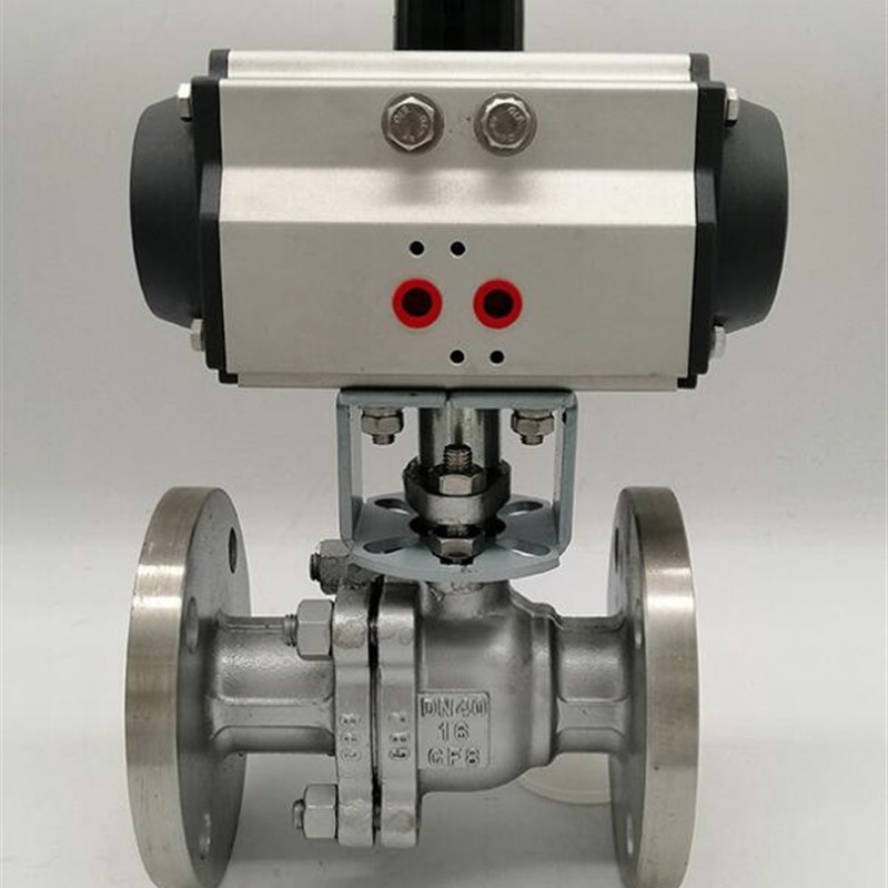 Q641F-16C DN20气动法兰球阀DN15  DN25铸钢温蒸汽快速切断阀门