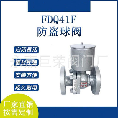 FDQ41F防盗球阀 常温 法兰 直通式 双向 FDQ41F-25C南高