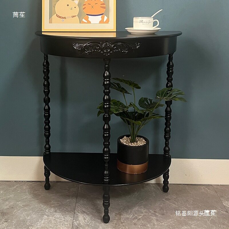 铁艺半圆玄关条案靠墙入户
