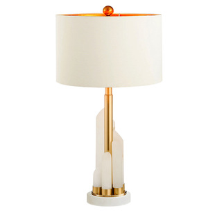 北欧轻奢云石台灯创意设计师酒店床头卧室艺术装饰后现代简约台灯