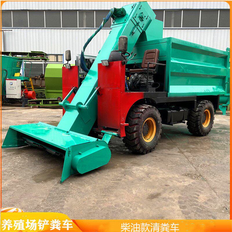 柴油三轮款牛屎水清理车牛粪污收运用清扫车自动输送粪便水清粪车