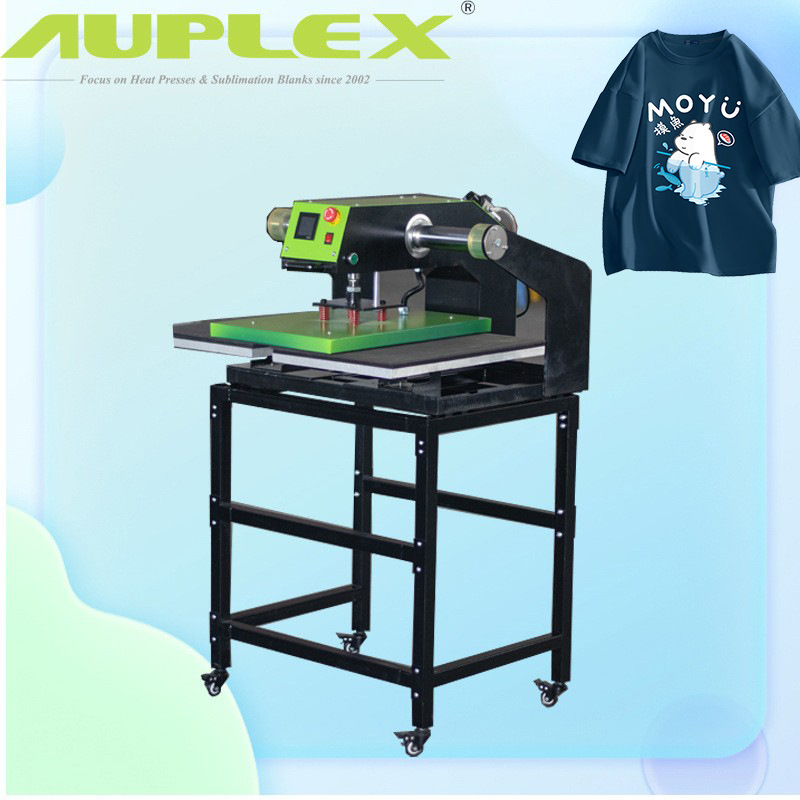 40*50气动烫标机Hot Stamping transfer printer双工位烫画机服装
