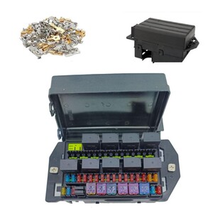 12V24V继电器保险丝块10路5脚60A继电器插80A通用电路控制继电器