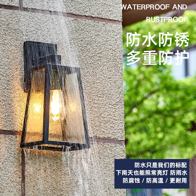 室外防水大门壁灯别墅花园庭院现代户外阳台装饰照明餐厅外墙灯具