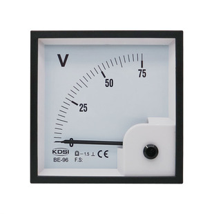 KDSI指针式配电柜电压测量表头BE-96 DC75V直流电压表