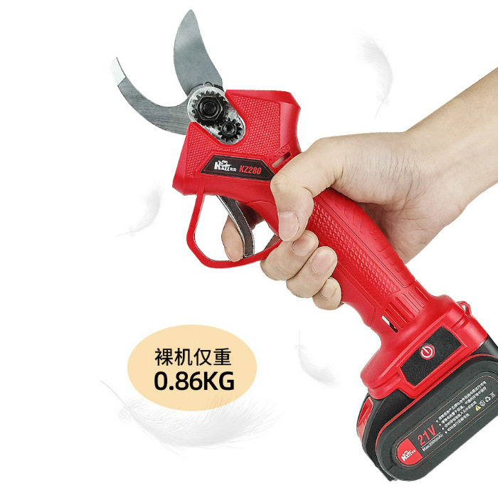 凯姿KZ280电剪刀 锂电修枝剪果树剪 园林充电式树枝剪刀2.8公分