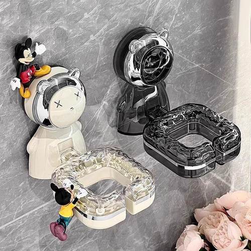 吸盘吹风机置物架支架浴室厕所卫生间壁挂收纳神器懒人电吹风挂架