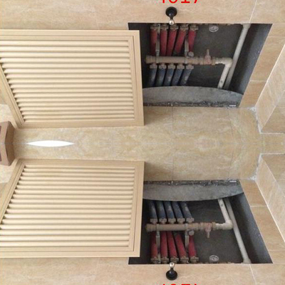 地暖分水器遮挡罩 铝合金老式暖气罩装饰网百叶窗卫生间开关家用