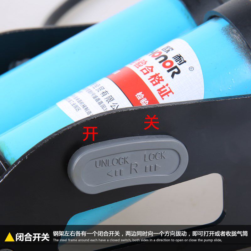车载充气泵脚踏便携式打气筒汽车轮胎脚踩双缸小轿车用打气泵矫车