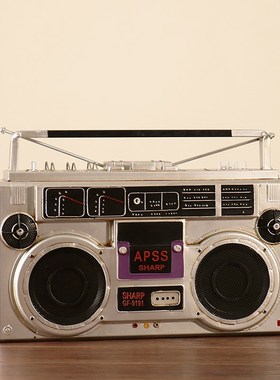 复古摆件老式电视机留声机收音机模型拍照道具怀旧老物件装饰品